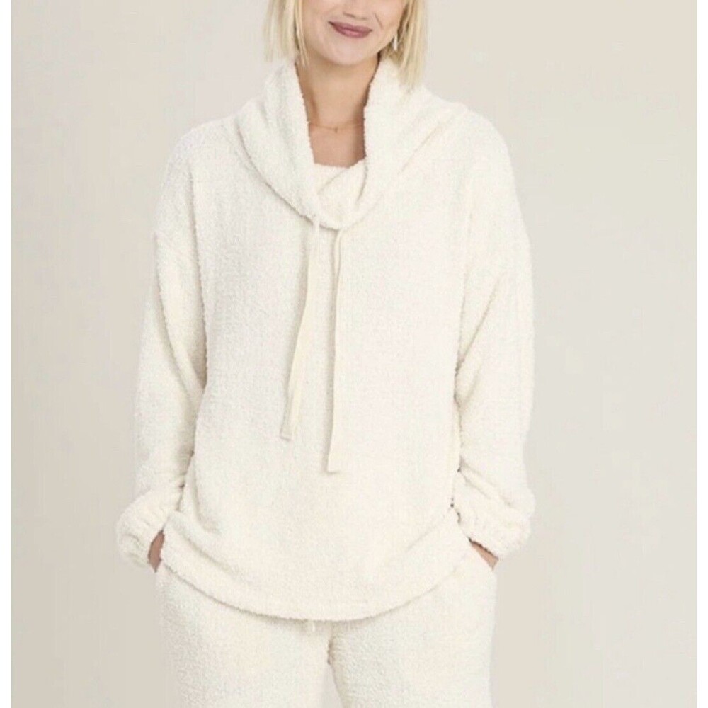 Hello Nite Cozy Serpa Tunnel Top Sweater I’m Cream Sz Sm New